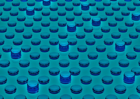 Abstract honeycomb background 3d illustration or backdrop.