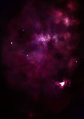 Far being shone nebula and star field against space. "Elements of this image furnished by NASA".の写真素材