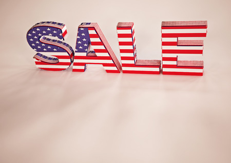 The dimensional word sale on a background. 3D illustration.の写真素材