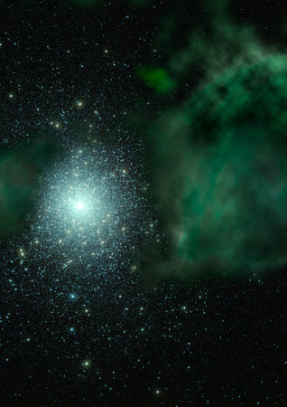 Star field in space a nebulae and a gas congestion. Elements of this image furnished by .