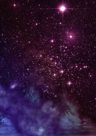 Small part of an infinite star field of space in the Universe.の写真素材