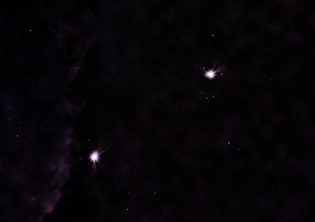 Small part of an infinite star field of space in the Universe. Elements of this image furnished by...
