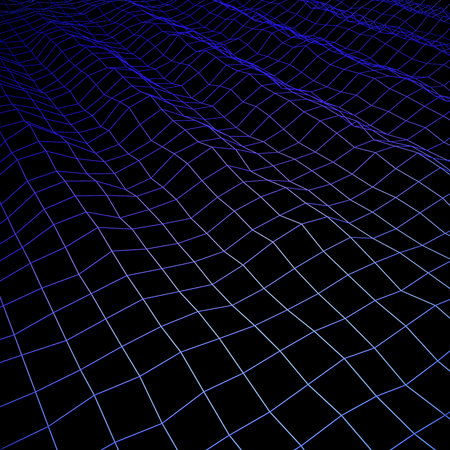 Illustration with a black background