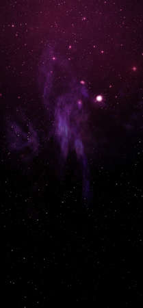 Star field in space and a nebulaの写真素材