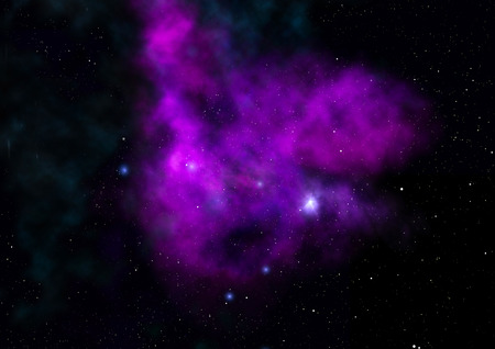 Star field in space a nebulae and a gas congestion.の写真素材