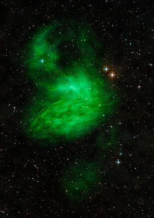 Small part of an infinite star field of space in the Universe.  3D renderingの写真素材