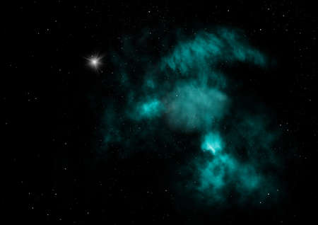 Star field in space a nebulae and a gas congestion.の写真素材