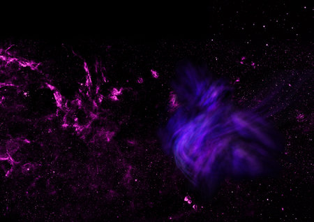 Star field in space a nebulae and a gas congestion.