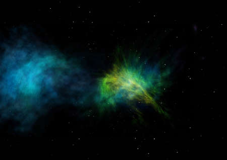 Small part of an infinite star field. 3D renderingの写真素材