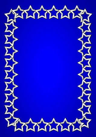 Abstract, simple elegant blue background with starsの写真素材