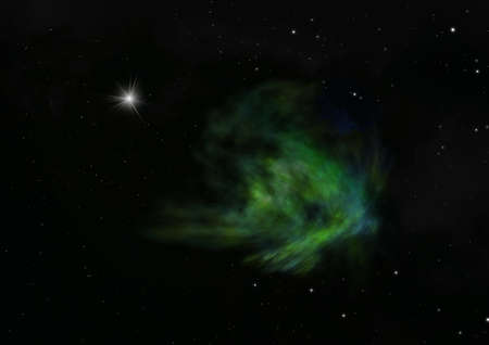 Star field in space a nebulae and a gas congestion.の写真素材