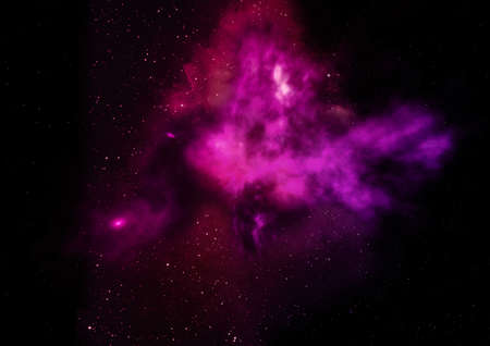 Star field in space a nebulae and a gas congestion. 3D renderingの写真素材