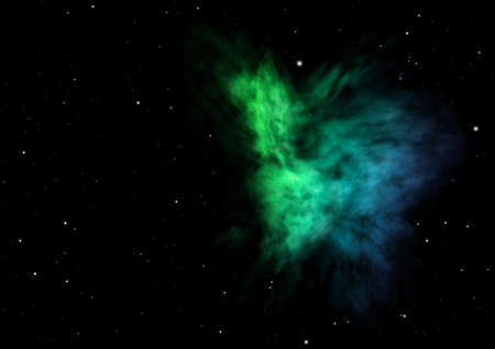 Star field in space a nebulae and a gas congestion.の写真素材