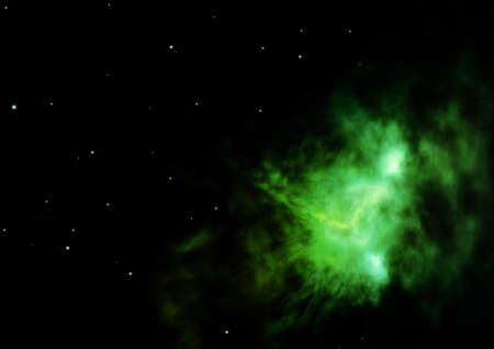 Star field in space a nebulae and a gas congestion. 3D renderingの写真素材