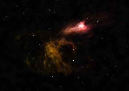 Star field in space a nebulae and a gas congestion.の写真素材