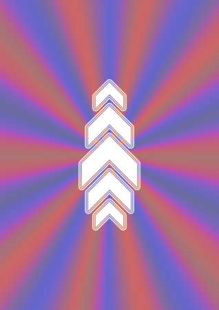 Abstract, simple trendy retro background with chevronsの写真素材