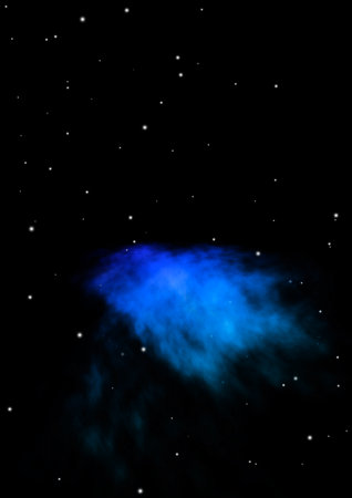 Star field in space and a nebulae.の写真素材