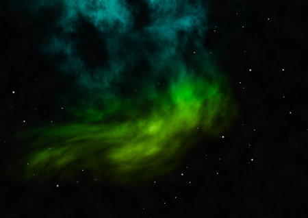 Star field in space a nebulae and a gas congestion.の写真素材