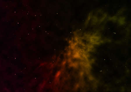 Star field in space and a nebulae.の写真素材