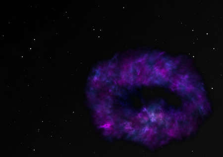 Star field in space and a nebulae.の写真素材