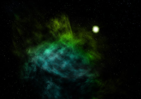 Small part of an infinite star field. 3D renderingの写真素材