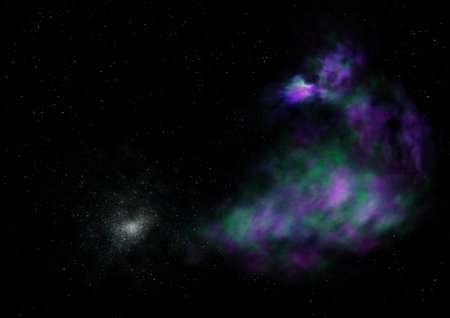 Small part of an infinite star field. 3D renderingの写真素材