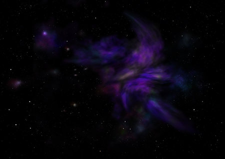 Small part of an infinite star field. 3D renderingの写真素材