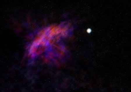 Small part of an infinite star field. 3D renderingの写真素材