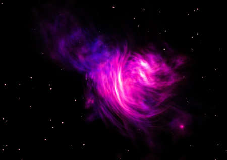 Being shone nebula and star field against space.の写真素材