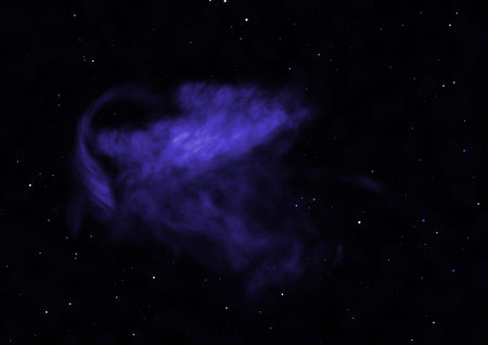 Small part of an infinite star field. 3D renderingの写真素材