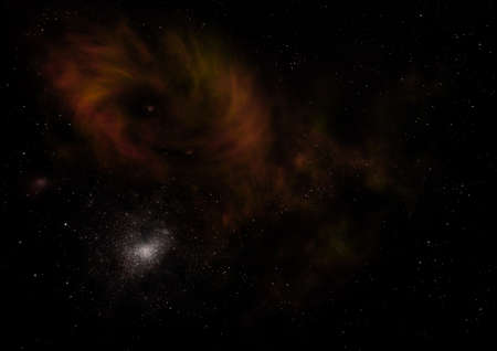 Small part of an infinite star field. 3D renderingの写真素材