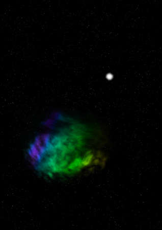 Star field in space a nebulae and a gas congestion.の写真素材