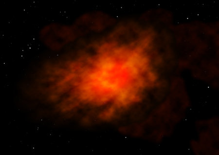 Star field in space a nebulae and a gas congestion.の写真素材