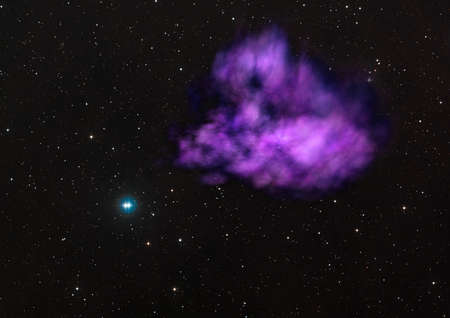 Star field in space a nebulae and a gas congestion.の写真素材