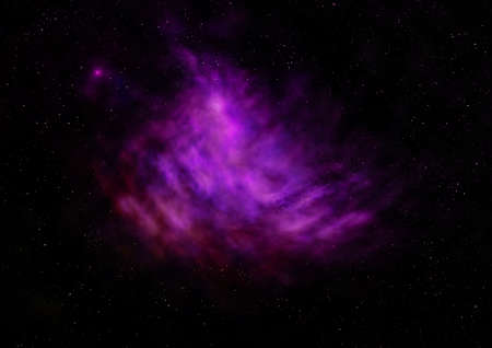 Far being shone nebula and star field against space.の写真素材
