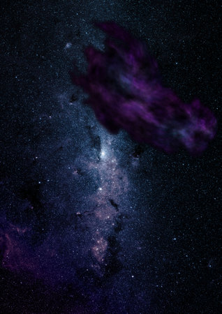 Small part of an infinite star field of space in the Universe.の写真素材