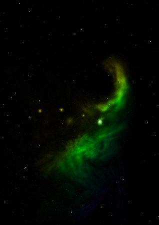 Star field in space a nebulae and a gas congestion.の写真素材