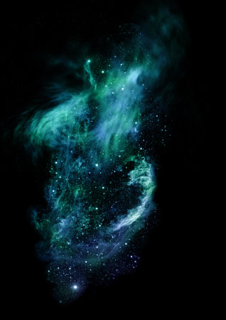 Star field in space a nebulae and a gas congestion.の写真素材
