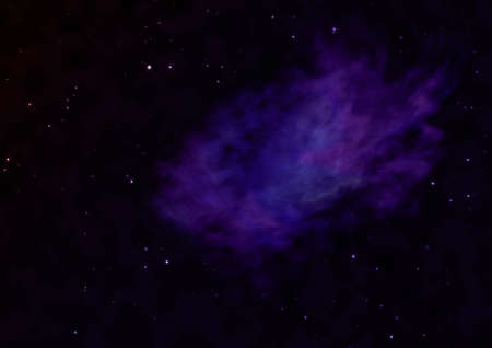 Far being shone nebula and star field against space.の写真素材