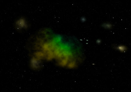 Star field in space a nebulae and a gas congestion.の写真素材