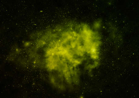 Far being shone nebula and star field against space.の写真素材