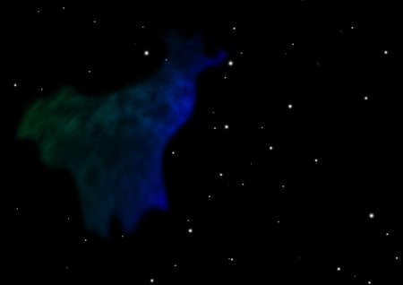 Star field in space and a nebulae.の写真素材