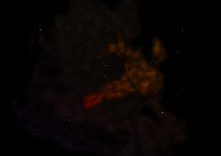 Star field in space and a nebulae.の写真素材