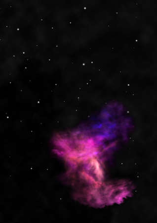 Star field in space and a nebulae.の写真素材