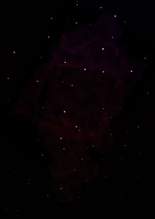 Star field and distant cold space nebula.の写真素材