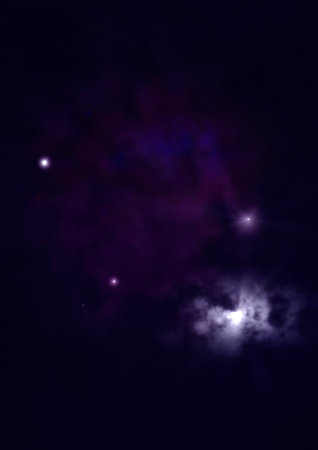 Small part of an infinite star field of space in the Universe.の写真素材