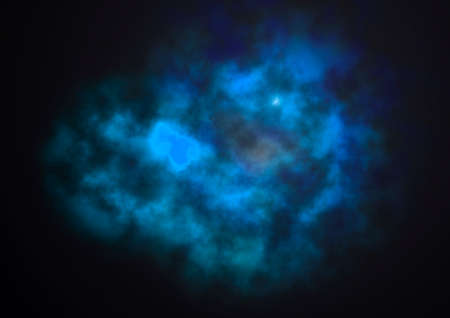 Far being shone nebula and star field against space.の写真素材