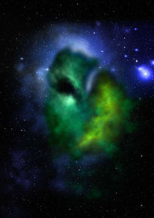 Being shone nebulaの写真素材