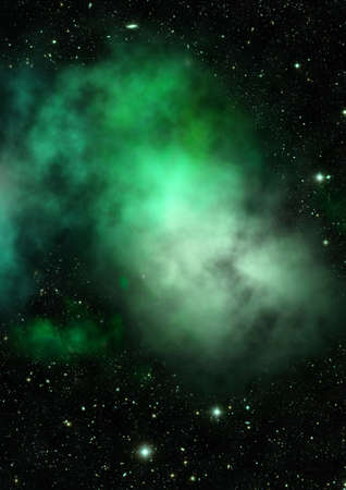 Star field in space and a nebulaeの写真素材
