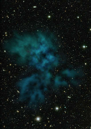 Star field in space and a nebulaeの写真素材